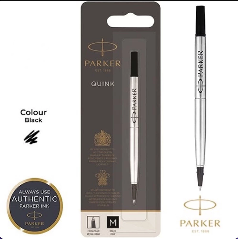 PARKER (Authentic) Parker Quink Rollerball Refill (M)Medium-Original / ROLLERBALL REFILL / PARKER