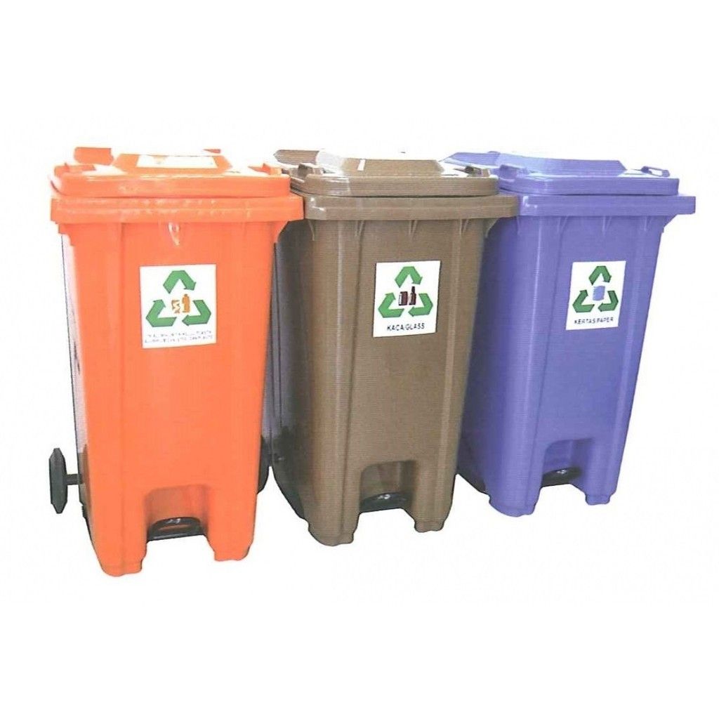 LEADER 120Litres 3 in 1 Recycle Bin