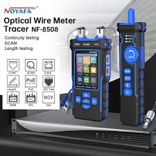 NOYAFA NF-8508 Network Cable Tester LAN Optical Power Meter Tester LCD Display Measure Length Wiremap Tester Cable Tracker