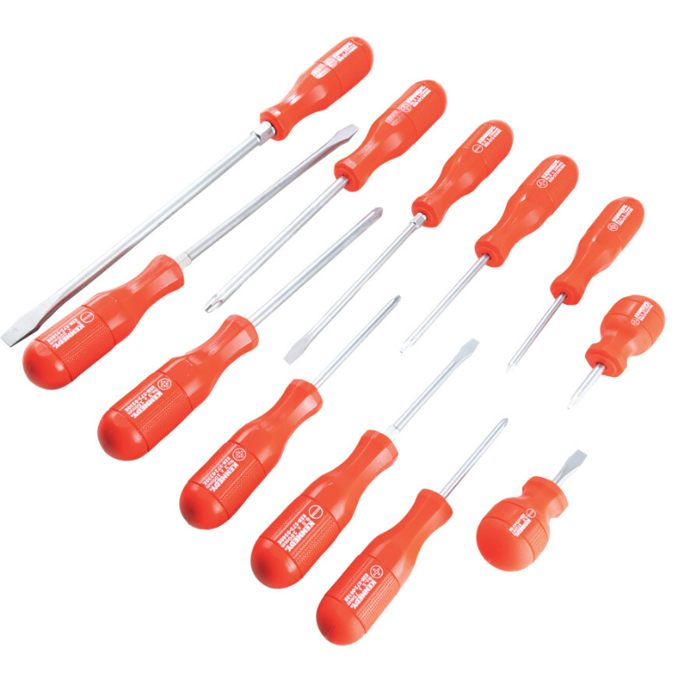 *Kennedy Hi-Grip, Flared/Phillips/Pozi, Screwdriver Set, Set of 12 SKU:  KEN5720490K