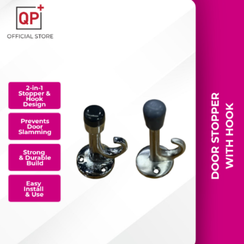 DOOR STOPPER WITH HOOK | PENAHAN PINTU DENGAN CAGAK 带钩门挡-