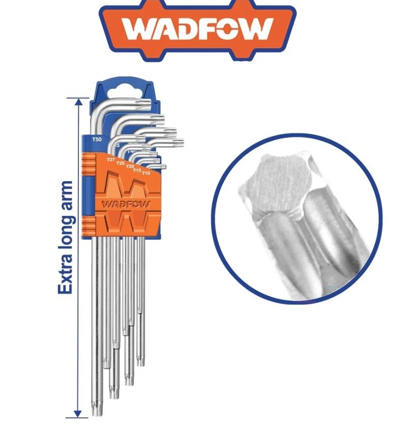 WADFOW 9PCS TORX KEY SET WHK3292