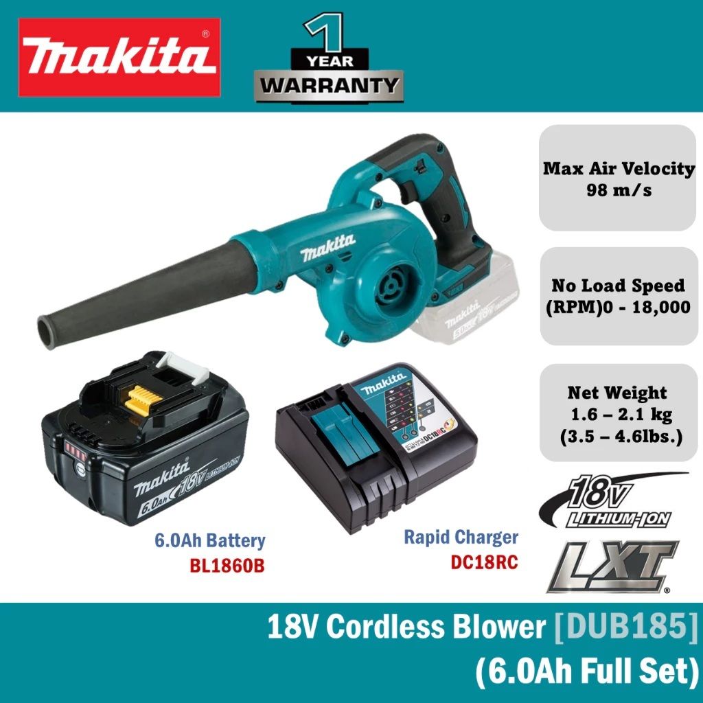 MAKITA 18V Cordless Blower DUB185 / DUB185Z
