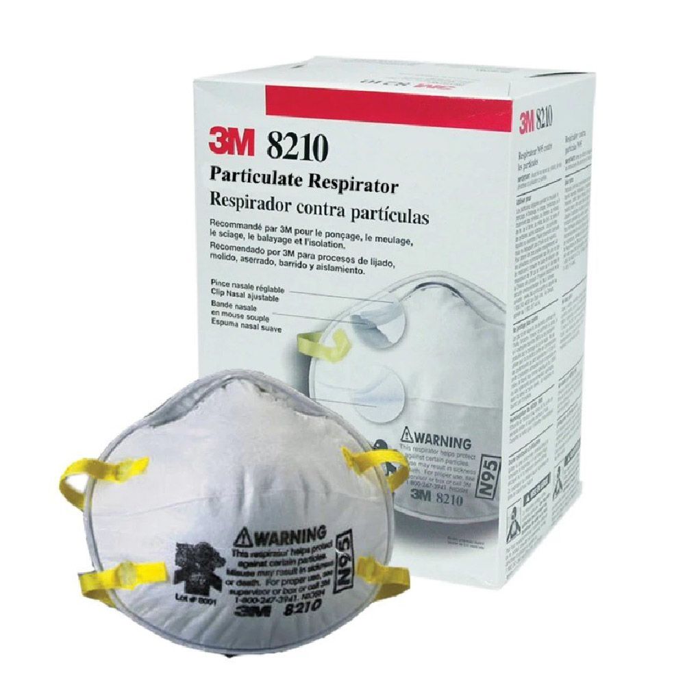 [DOSH/SIRIM CERTIFIED] 3M鈩�Particulate Respirator 8210, N95, (20 Pcs/Box)