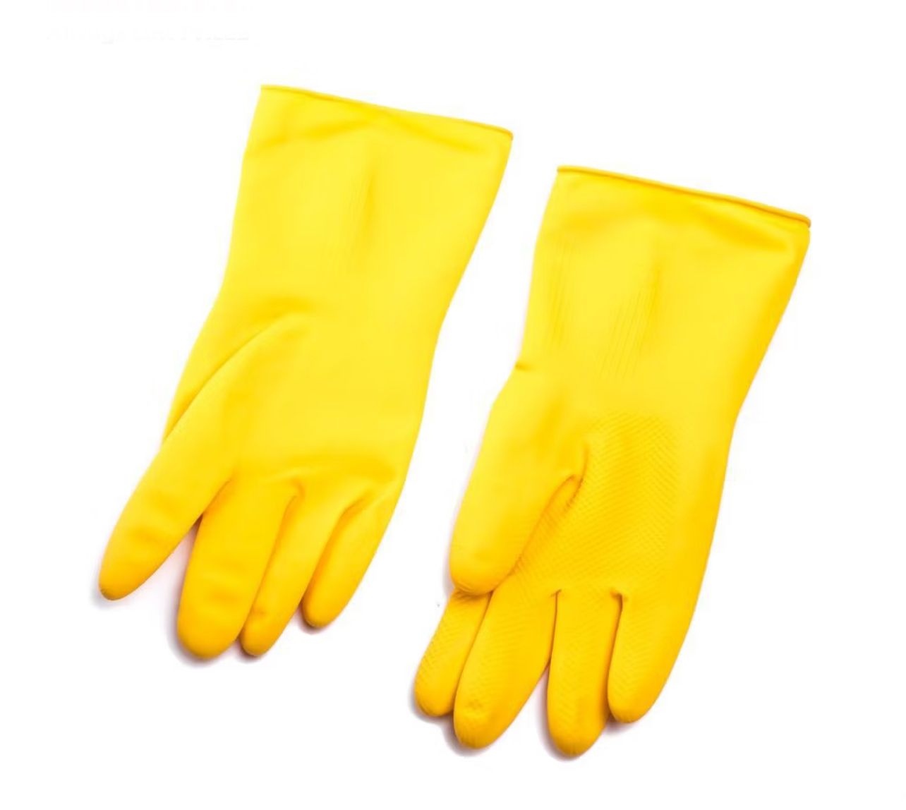 Latex Glove FRAMS Natural Latex Rubber Gloves- Yellow