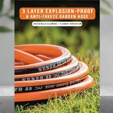 30Meter Flexible PVC Garden Hose Getah Paip Gulung Orange