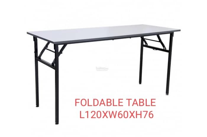 *FOLDABLE BANQUET TABLE L120 x W60 x H76