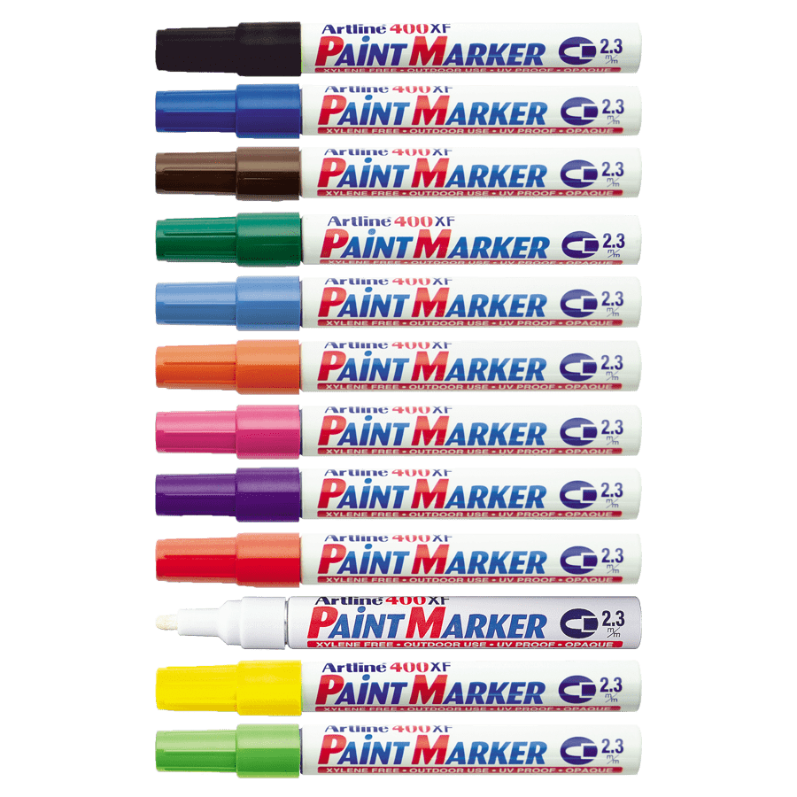 Artline Paint Marker 400XF 2.3mm (Black,Blue,Red,Green,Orange,Pink,White, Purple) RTSB