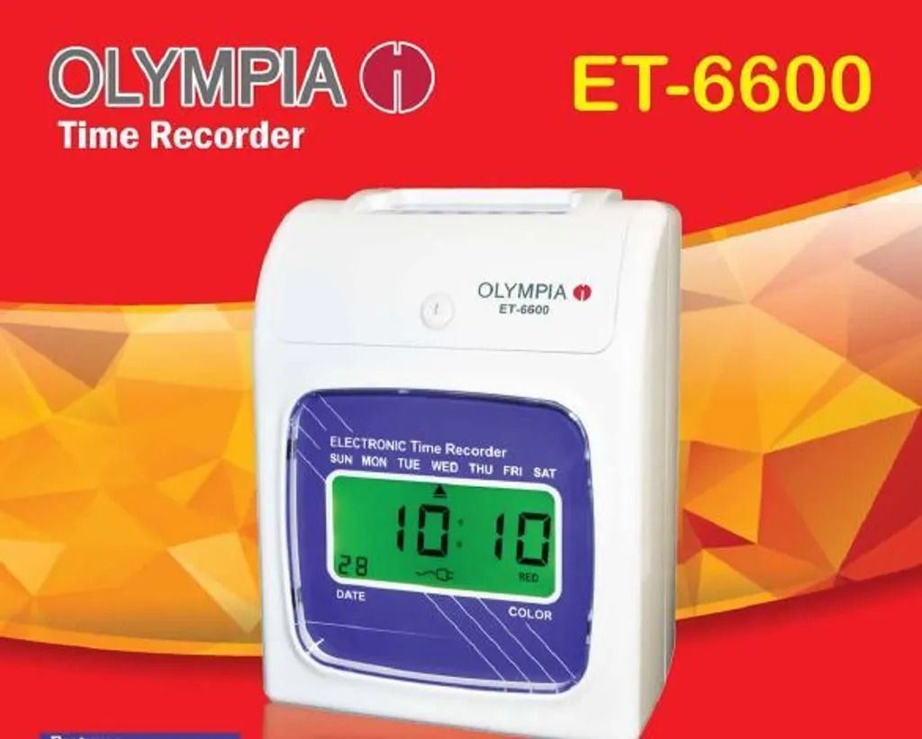 OLYMPIA ET 6600 TIME RECORDER