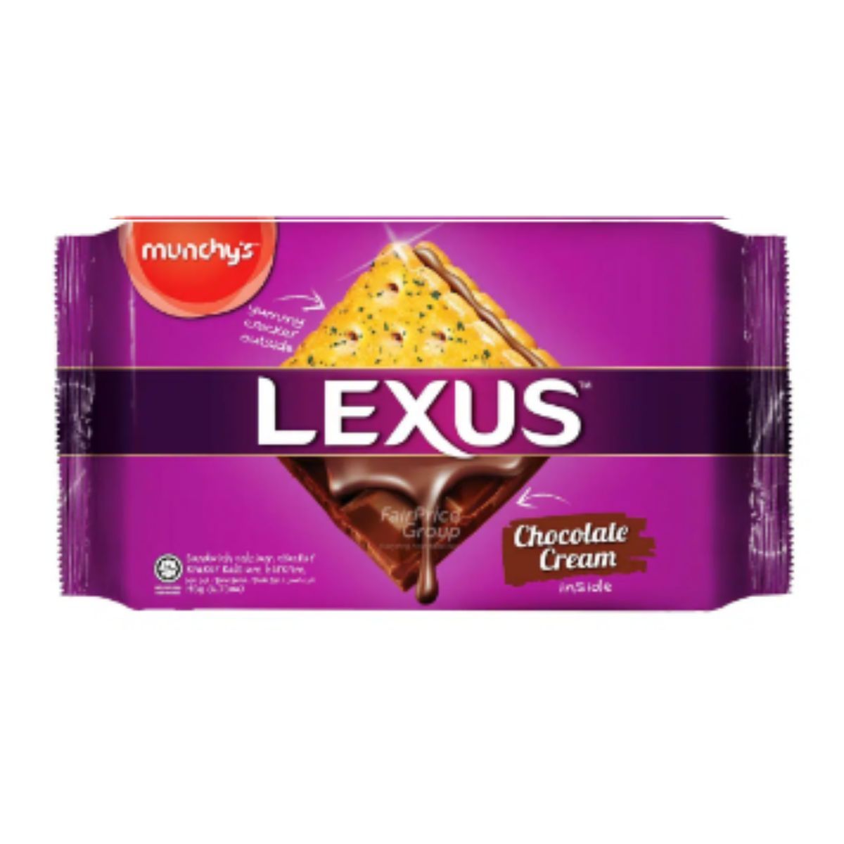 Munchy's Lexus Chocolate Cream Inside