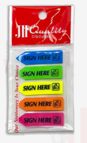 SIGN HERE STICKER
