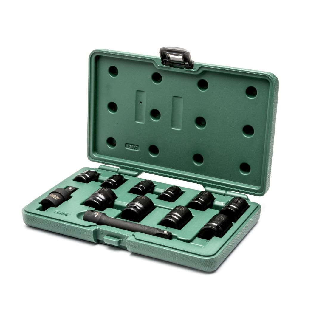 Sata 12PC. 1/2” DR. IMPACT SOCKET SET (METRIC)