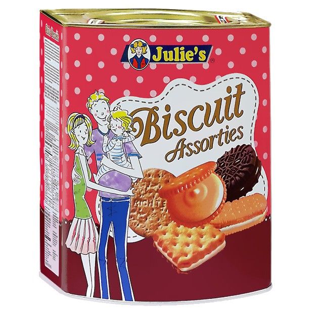 JULIE'S ASSORTED BISCUIT 530GM TIN