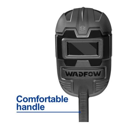 WADFOW WELDING MASK, COMES WITH 1 PC WELDING GLASS: 108MM X 50MM X 3MM WWH1301