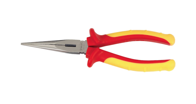 Stanley VDE LONG NOSE PLIERS 8" 200MM