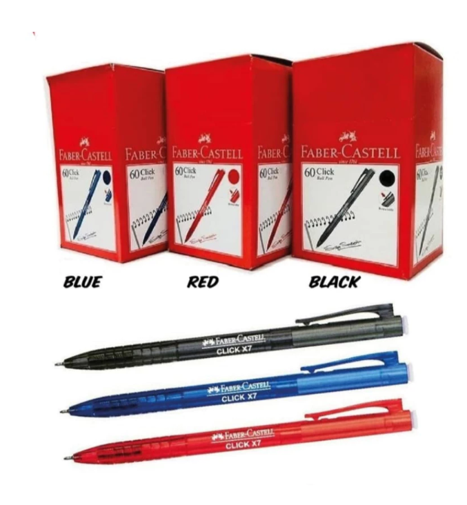 Faber Castell Click X Ball Pen Click X7 0.7mm BLUE (1PCS)