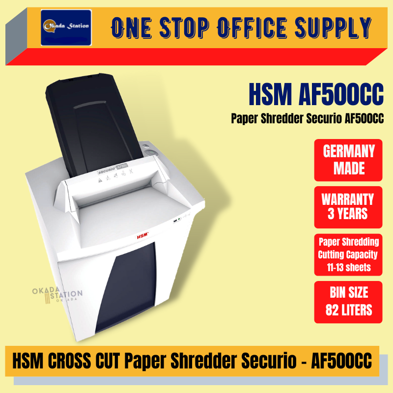HSM Paper Shredder Securio AF500CC / Paper Shredder / Cross Cut