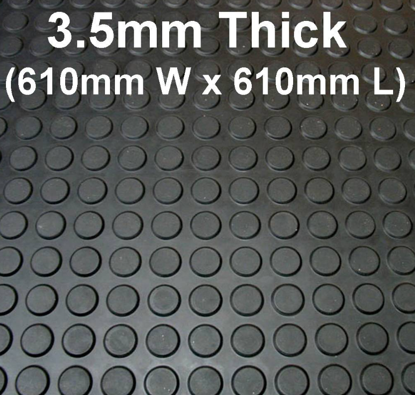 ROUND STUD RUBBER MAT 3.5MM THICK AIRPORT MAT ANTI-SKID FLOOR MATTING