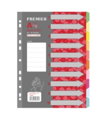 *INDEX DIVIDER PREMIER 10P