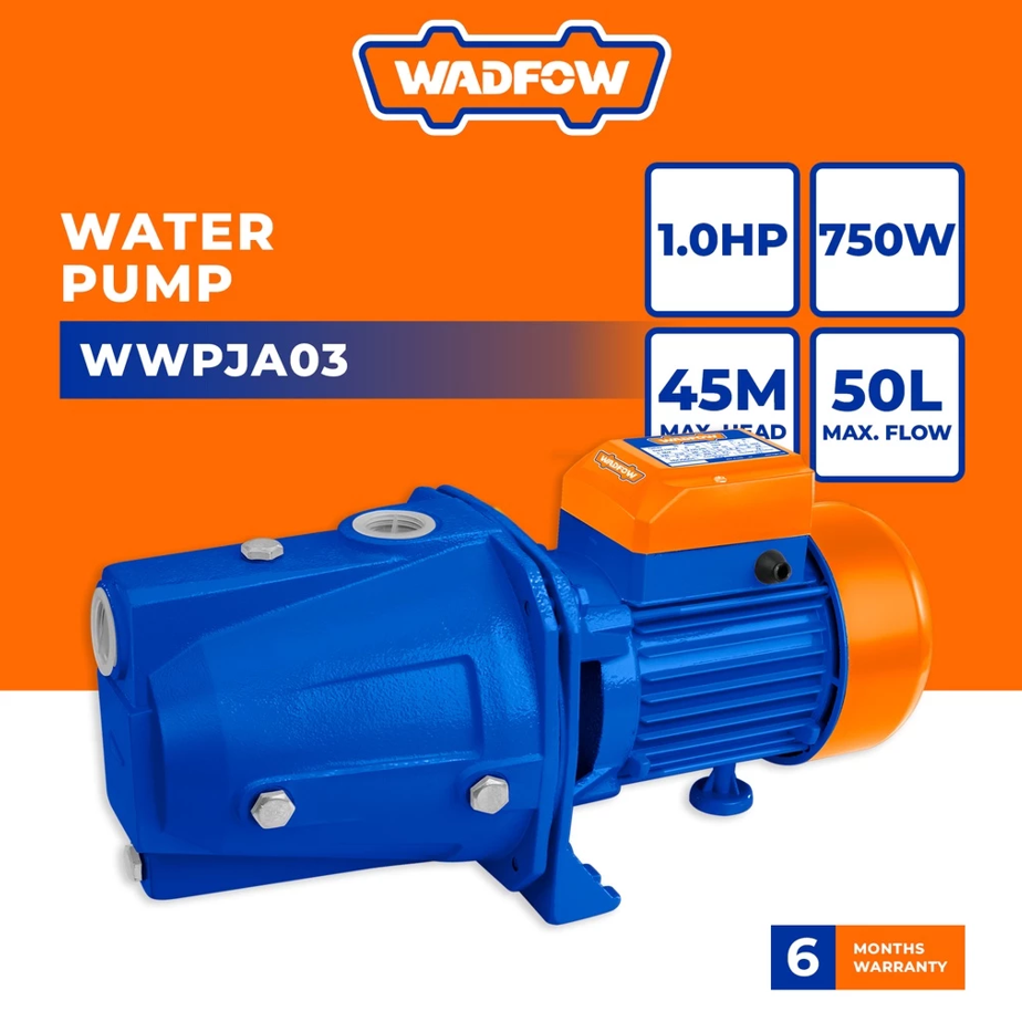 WADFOW SELF PRIMING JET PUMP ALUMINIUM WIRE MOTOR (750W/1.0HP) (WWPJA03)