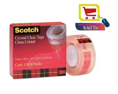 3M Scotch Crystal Clear Tape RTSB 12mm x 20m