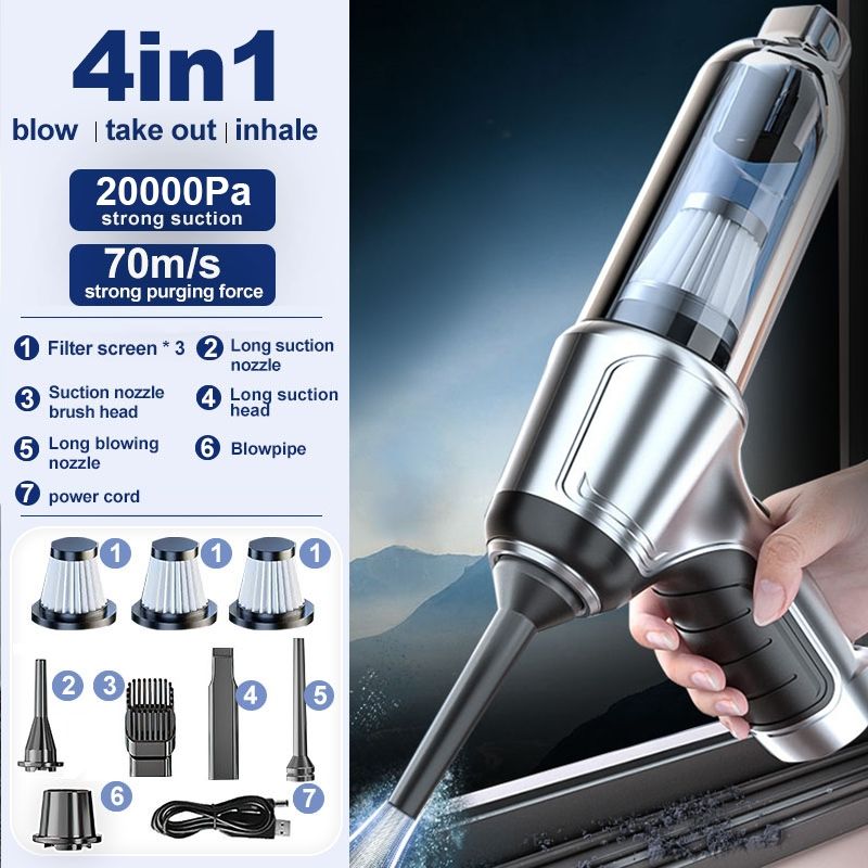 GIFT & SOUVENIRS: Cordless Vacuum Cleaner 20000Pa Air Duster 60000RPM Blower Wireless Vacuum Cleaner Car Vacuum Cleaner