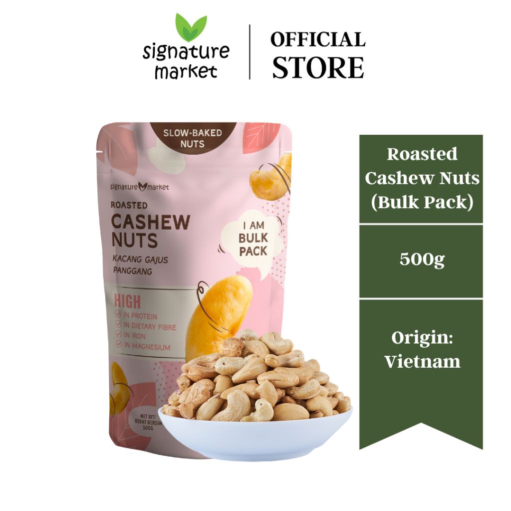 Roasted Cashew Nuts  (Bulk Pack) 500g