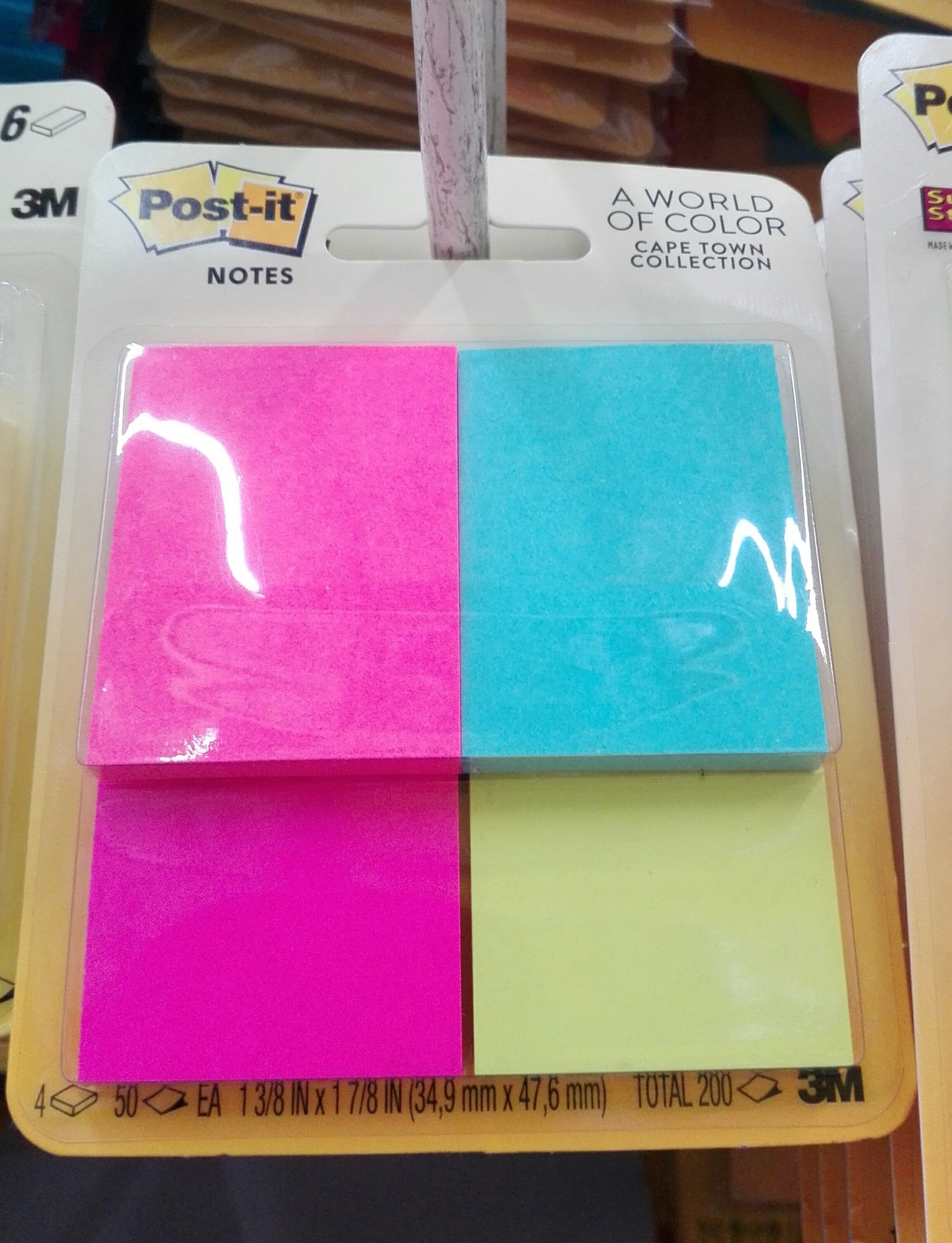 Post-it Notes ( 34.9mm x 47.6mm ) 200's