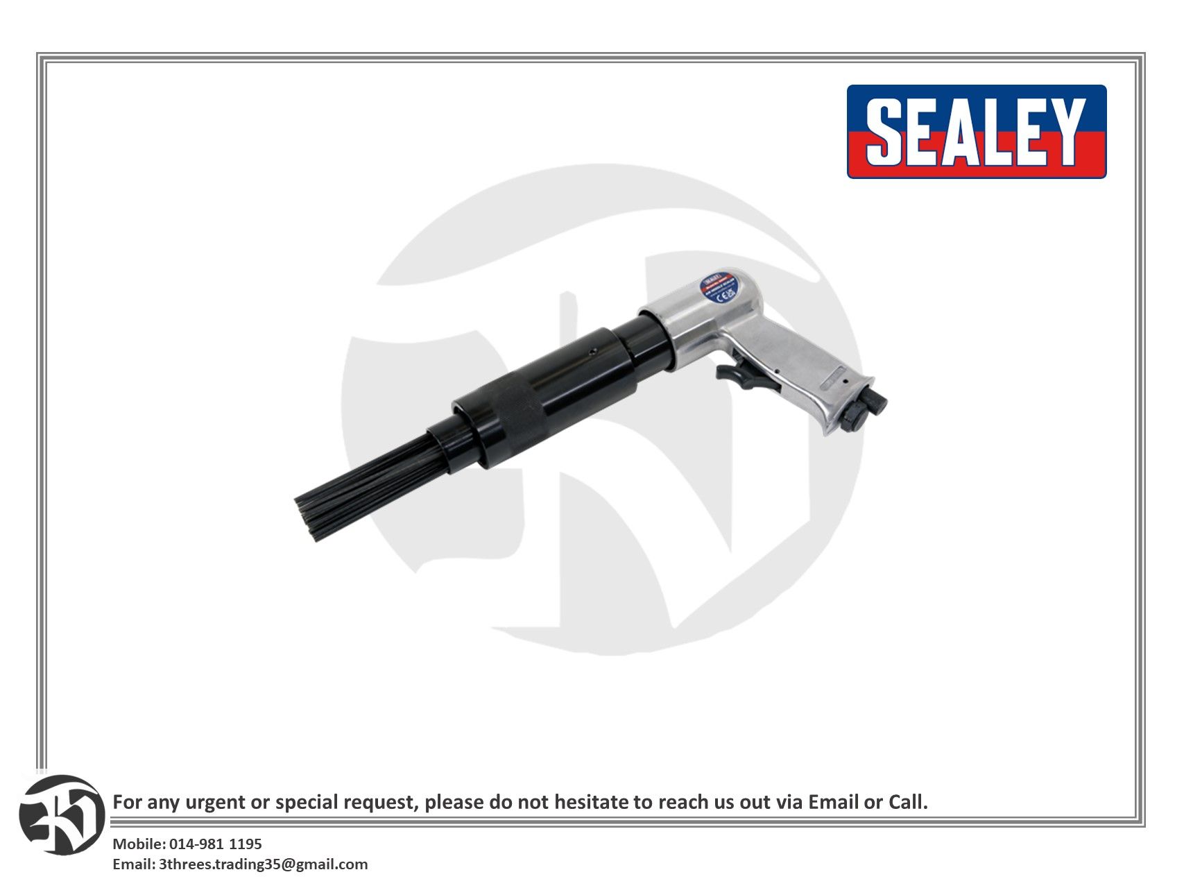 Sealey SA501 Air Needle Scaler - Pistol Type