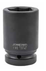 JONNESWAY 1" DR. 6PT FLANK DEEP IMPACT SOCKET, SIZE: 2-1/4"