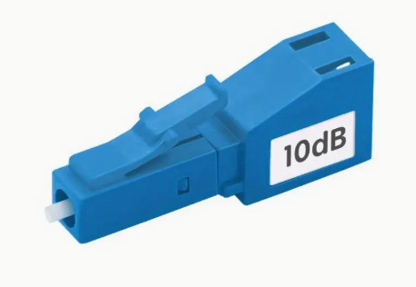 STC LC Singlemode Fiber Optic Fixed Attenuator, Female-Male, 10dB
