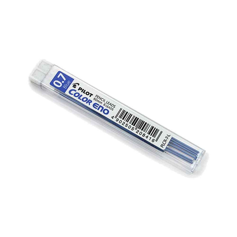Pilot Color Eno Pencil Lead 0.7mm Blue tube of 6 leads