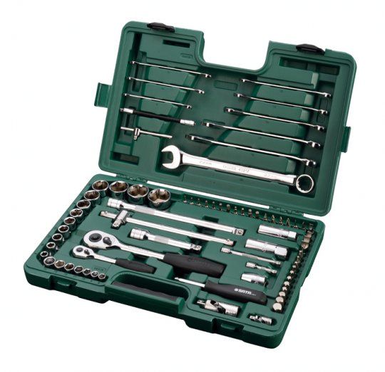 Sata 76PC 1/4” & 1/2”DR SOCKET WRENCH SET (METRIC)