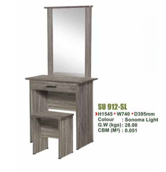 SU DRESSING TABLE & CHAIR SU 912 - SL/N.OAK