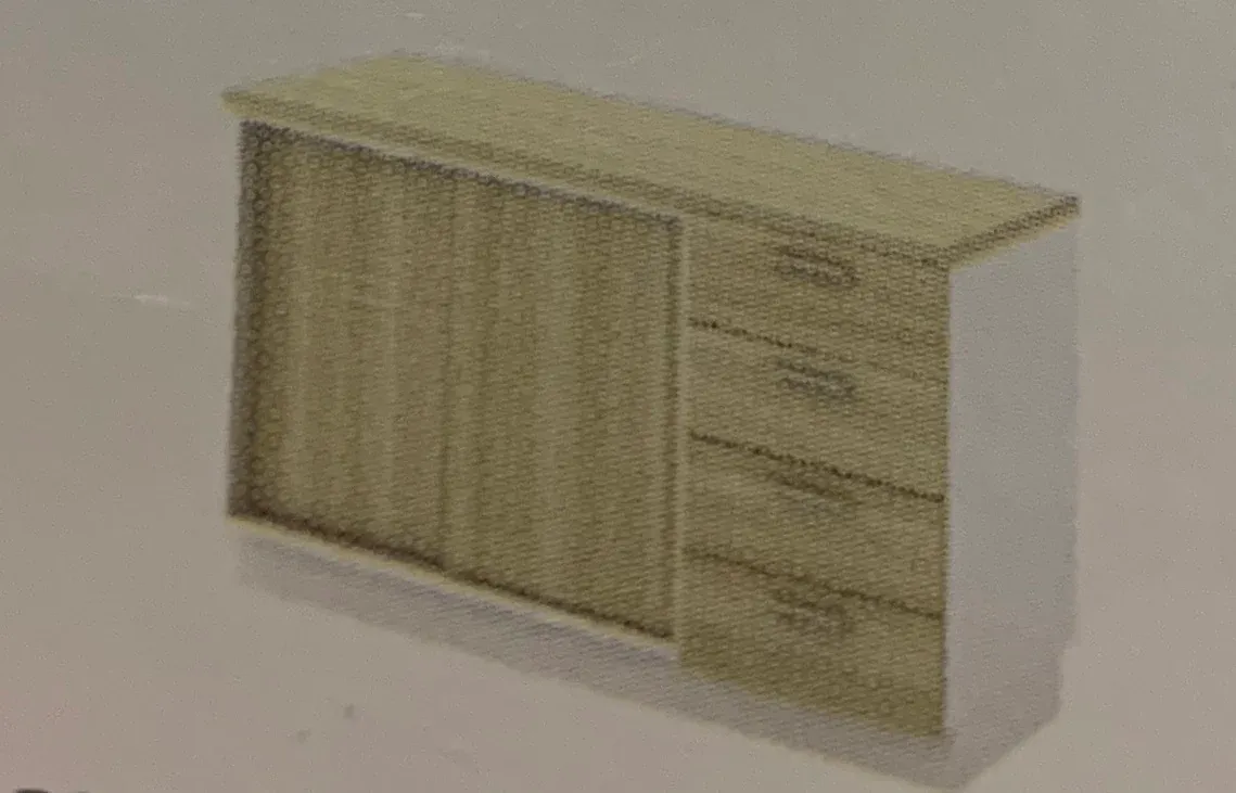 SLIDING DOOR +FIXED PEDESTAL 4D