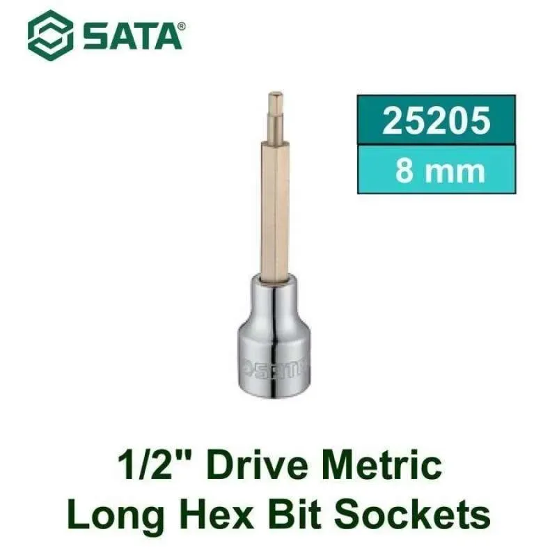 Sata 1/2” DR. 100L HEX BIT SOCKET 8MM
