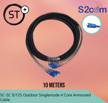 SC-SC 9/125 Outdoor Singlemode 4 Core ARMORED Cable (SCSC-4C)