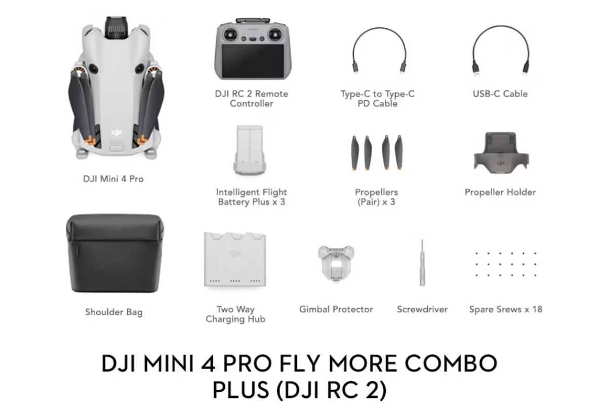 DRONE DJI Mini 4 Pro (Mini 4 Pro FMC+(RC2) With 256GB Memory