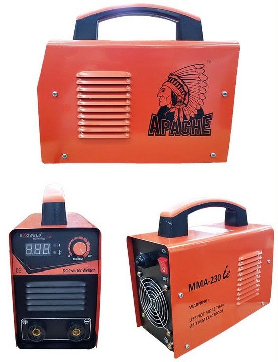 APACHE ExoWELD USA Technology Portable Inverter Digital Welding Machine Full Set MMA230-IE ( PRO MAX WELDING SET )
