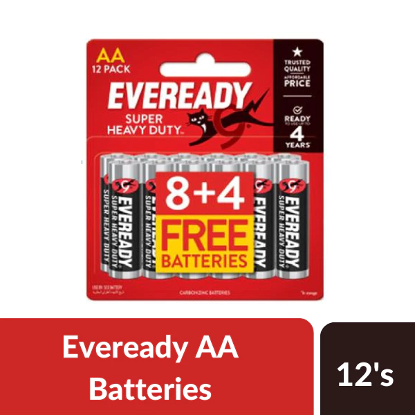 EVEREADY SUPER HEAVY DUTY AA 12'S (Sarawak)