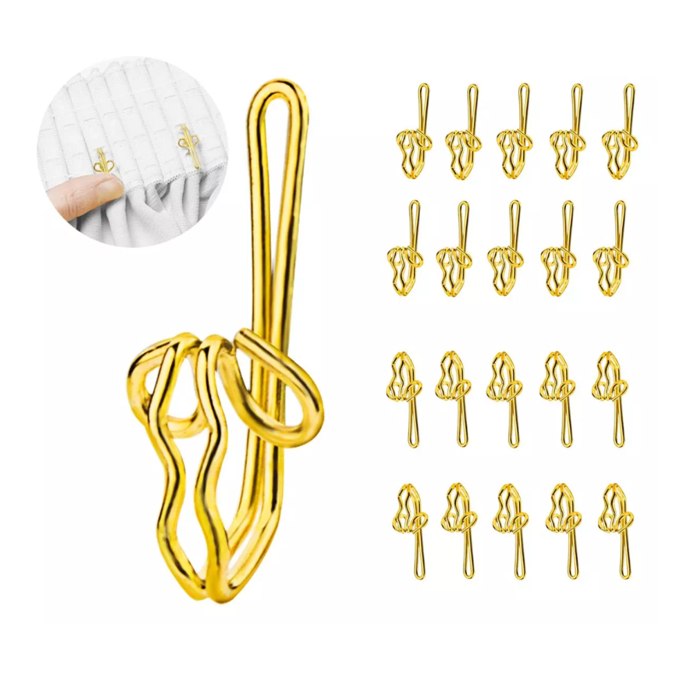 1645 Metal Curtain Hooks (100Pcs/Box)