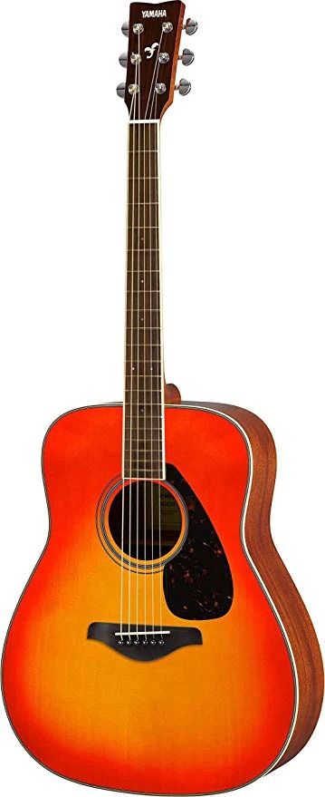 Yamaha *#Yamaha FS820 Concert Acoustic Guitar w/FREE Gator GB-4G Acoustic Guitar Bag - Autumn Burst