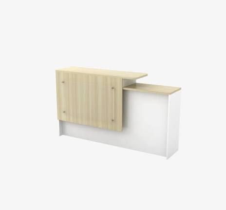 QP RECEPTION COUNTER (L) B-SCT 1800 (1838W X 404D x 1050H)