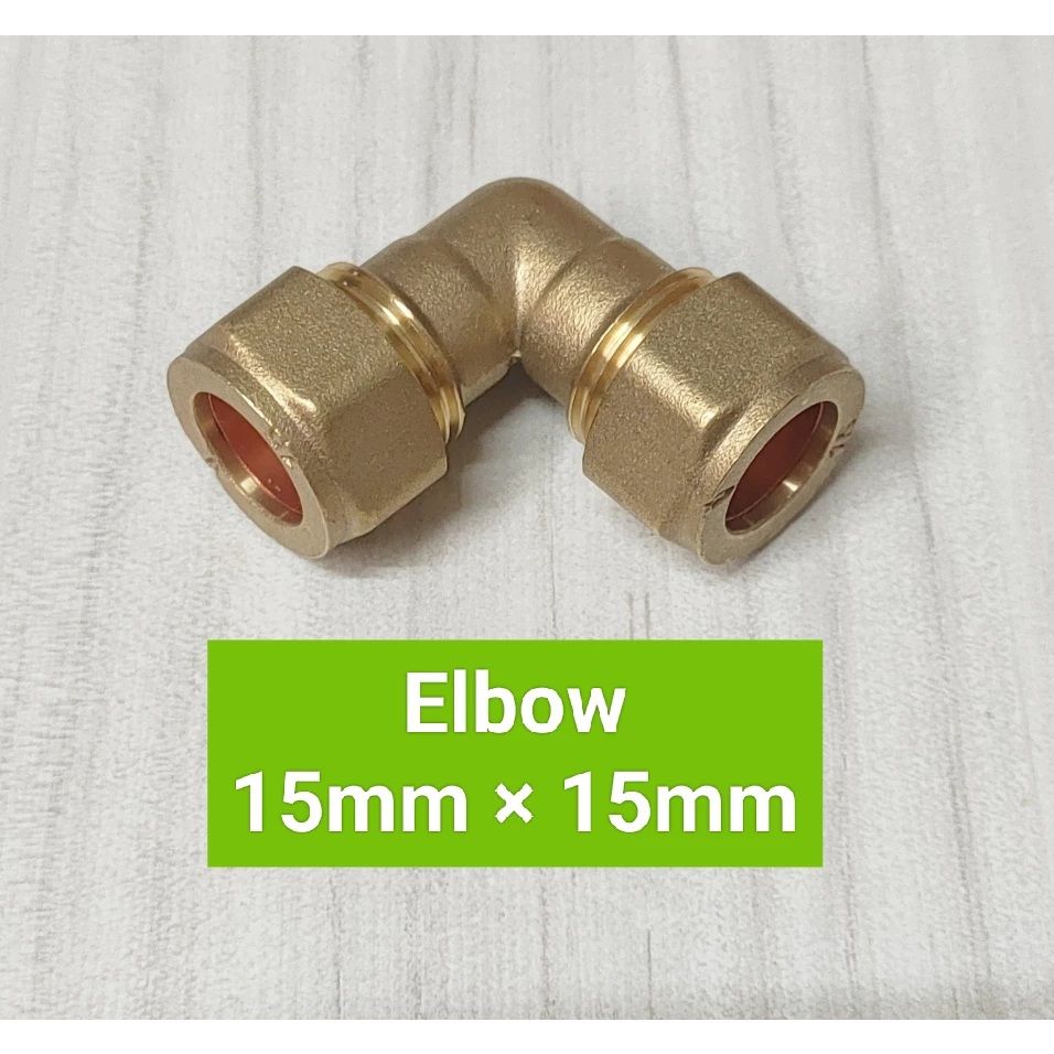 Copper Brass Stainless Steel Compression Tube Fitting Pipe (Elbow) 15mm 22mm