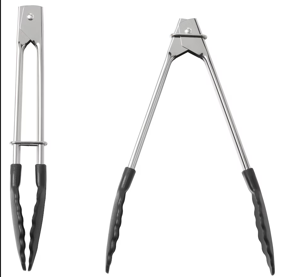 TILLÄMPAD Tongs, stainless steel 1 PACK/2PCS