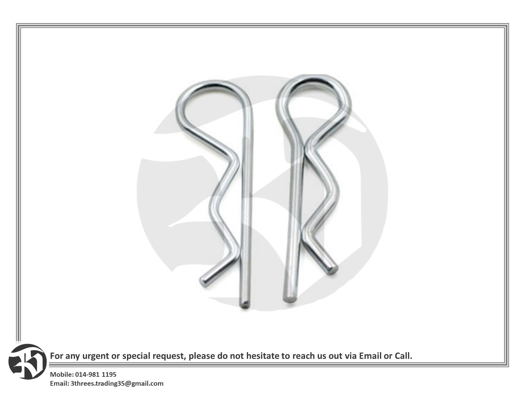 Safety R Pin / Safety Clip 10pcs