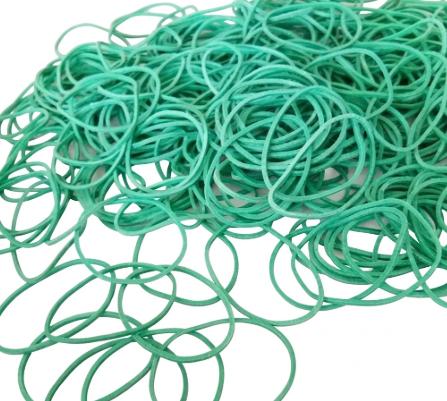 Elastic Rubber Band- Grade B / Grade A 1KG- Green Color HOLD-1KG-KK