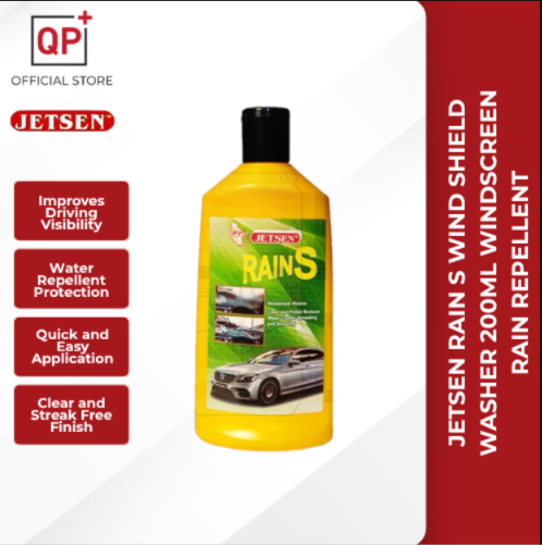 JETSEN RAIN S WIND SHIELD WASHER 200ML WINDSCREEN RAIN REPELLENT l PENCUCI CERMIN KERETA l 玻璃清洗液-