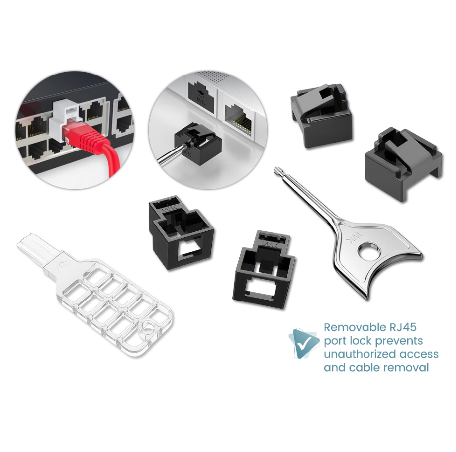 RJ45 NETWORK CABLE LOCK ANTI-REMOVAL / ANTI-UNPLUG LOCK