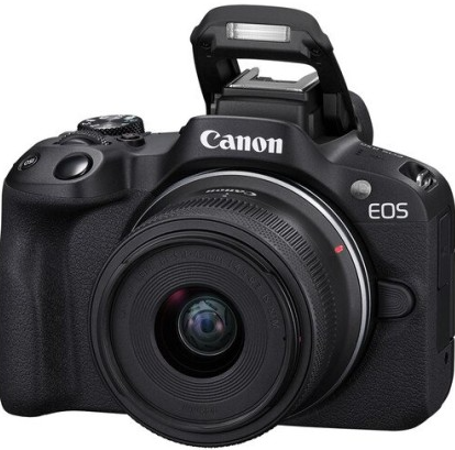 *Canon EOS R50 Camera with 18-45mm Lens Free 64GB+ES130 bag (Black) come with Camera Bag , Extra Battery - LP-E17, Memory Cards - 1TB and External Flash - Godox TT350C and Tripod